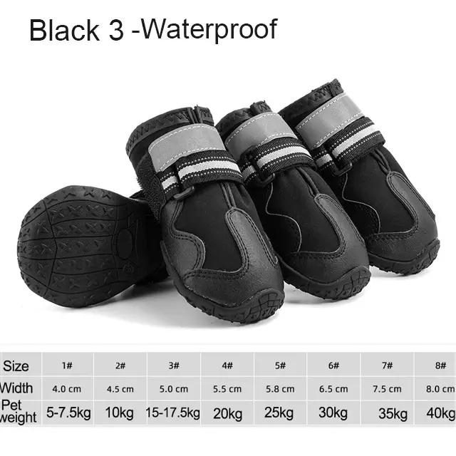 Miniatura: 4pcs/set Pet Dog Shoes