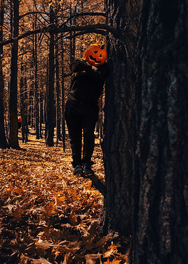 halloween themed with pumpkim heads