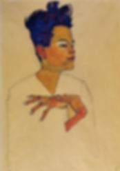 Egon-Schiele-Self-Portrait-with-Hands-on