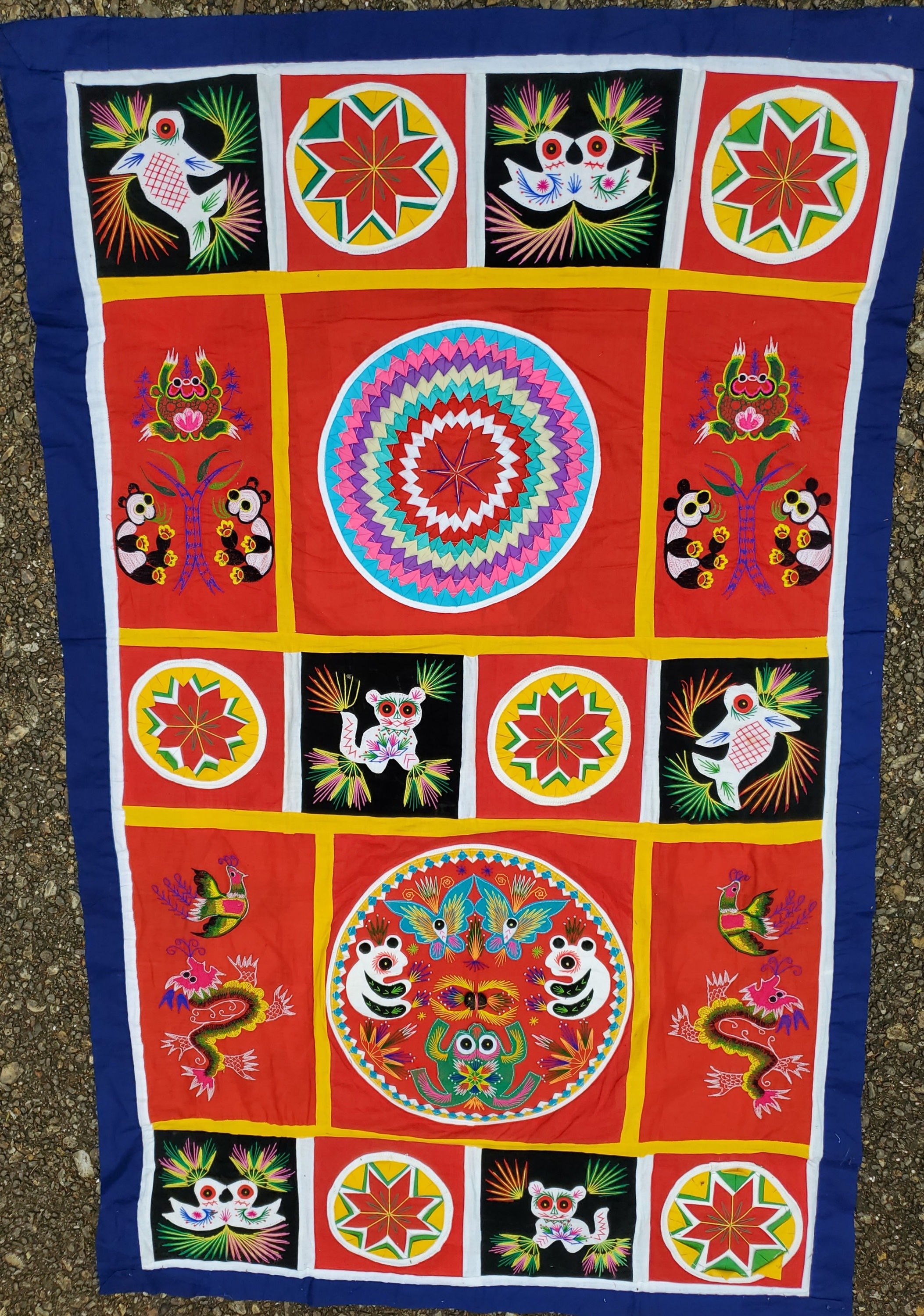 Bedcover, Chinese, handstitched -- #20240405G