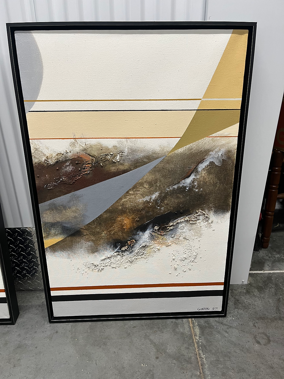 Thumbnail: Two abstract paintings by Ginter  -- #20240817B