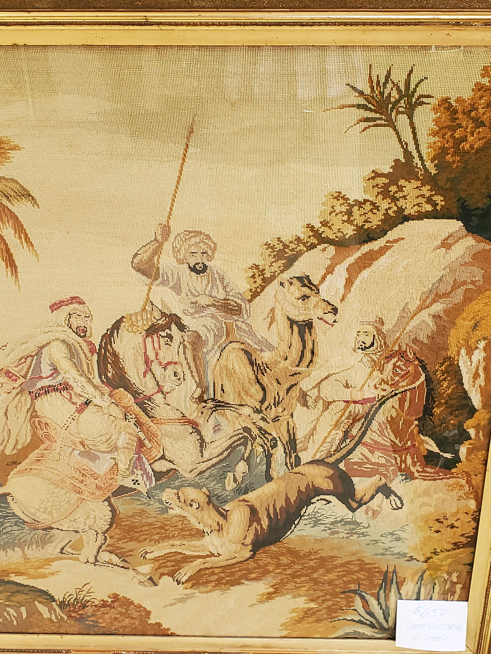 Thumbnail: Victorian Embroidery of Turk on Camel   -- #20240412A