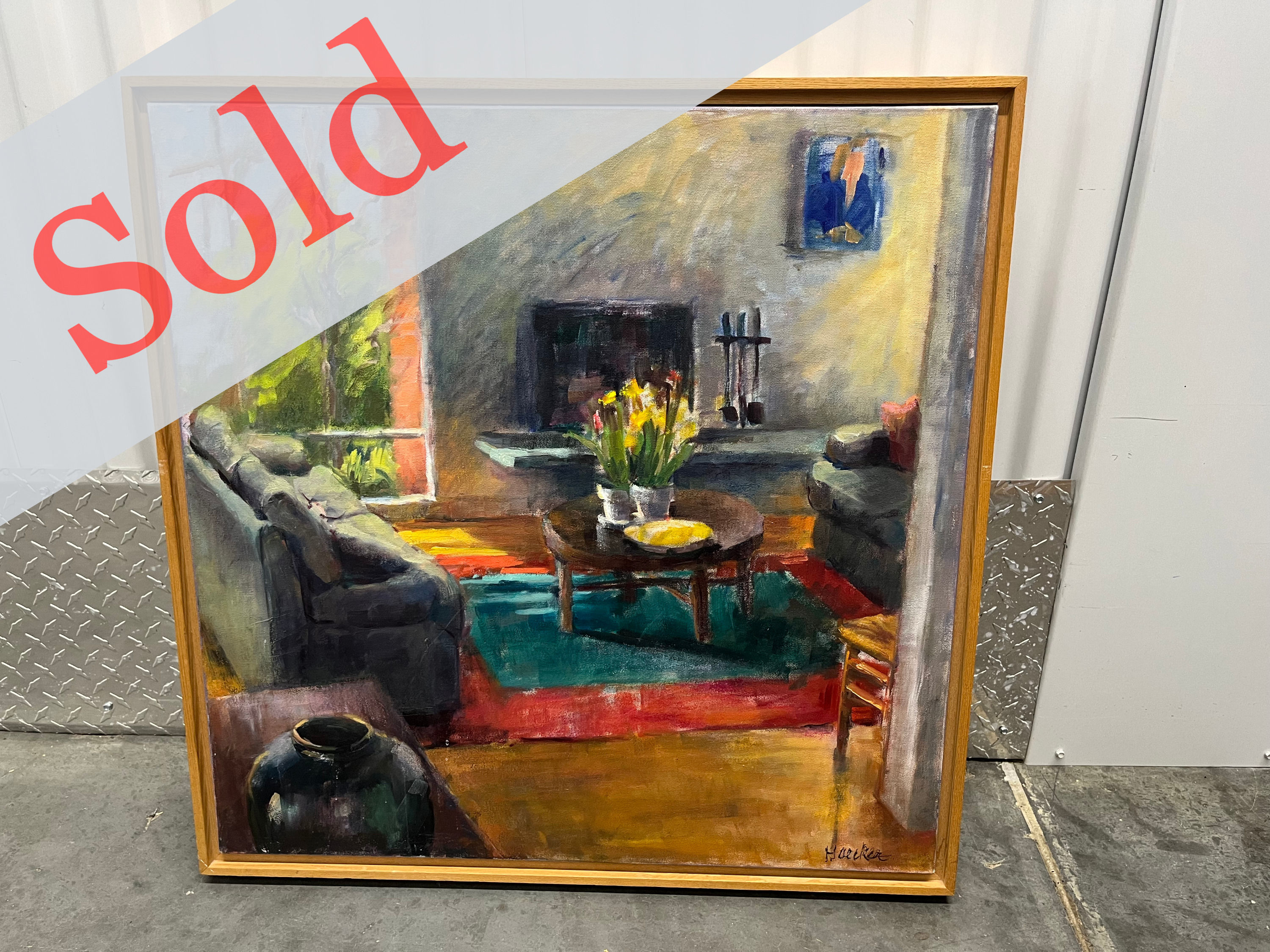 Painting of living room by H. Rice  -- #20240817D