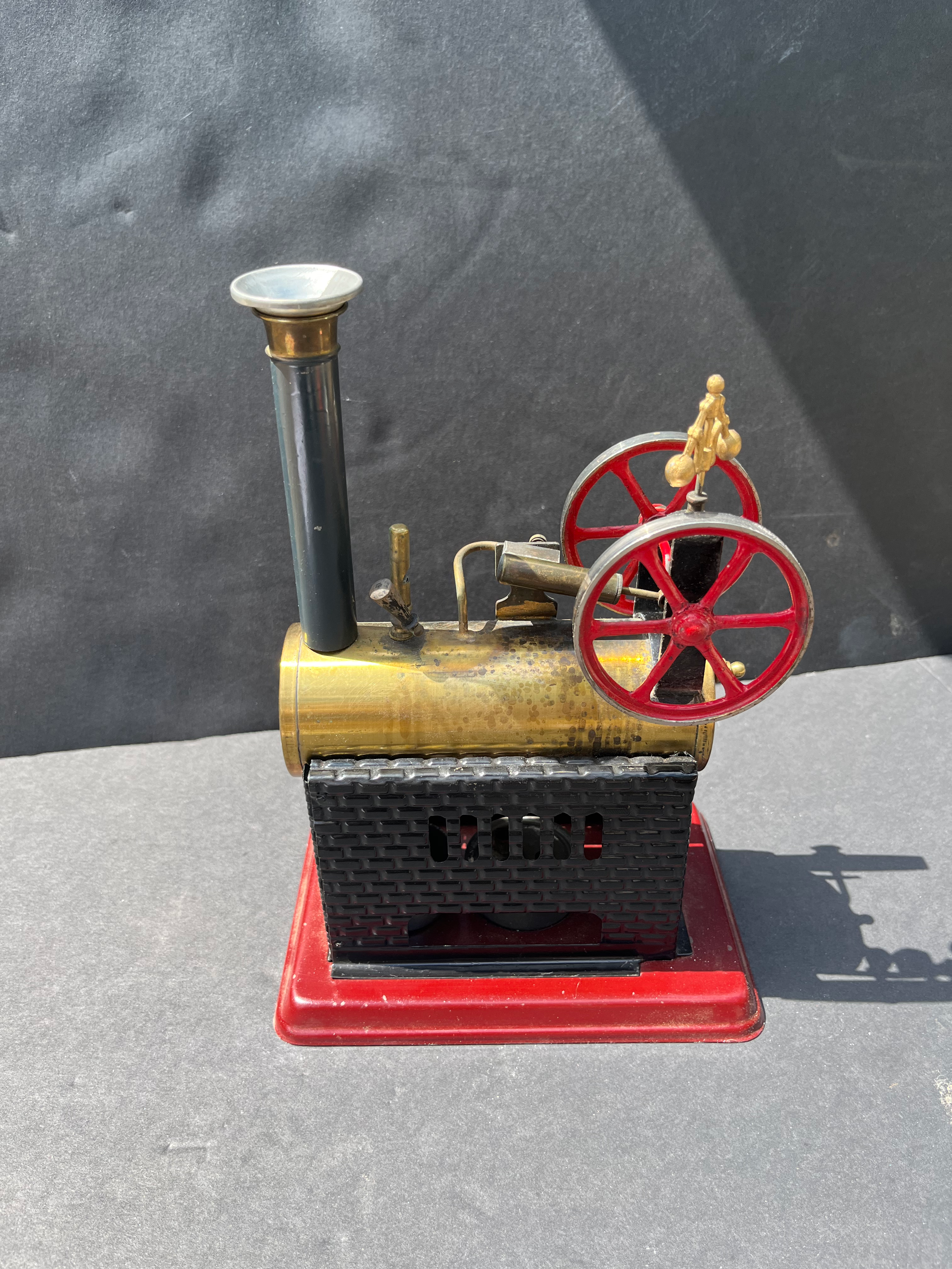 Antique steam engine toy -- #20240813L