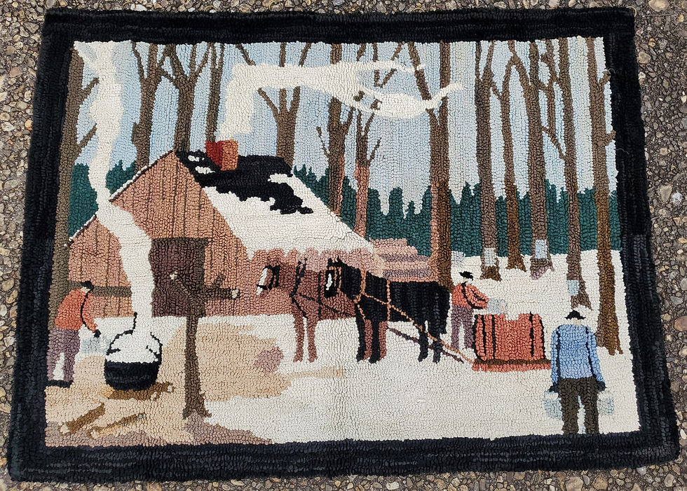 Rug, Cheticamp style -- #20240405H