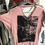 Thumbnail: Pink Distressed handpulled custom cutout tee