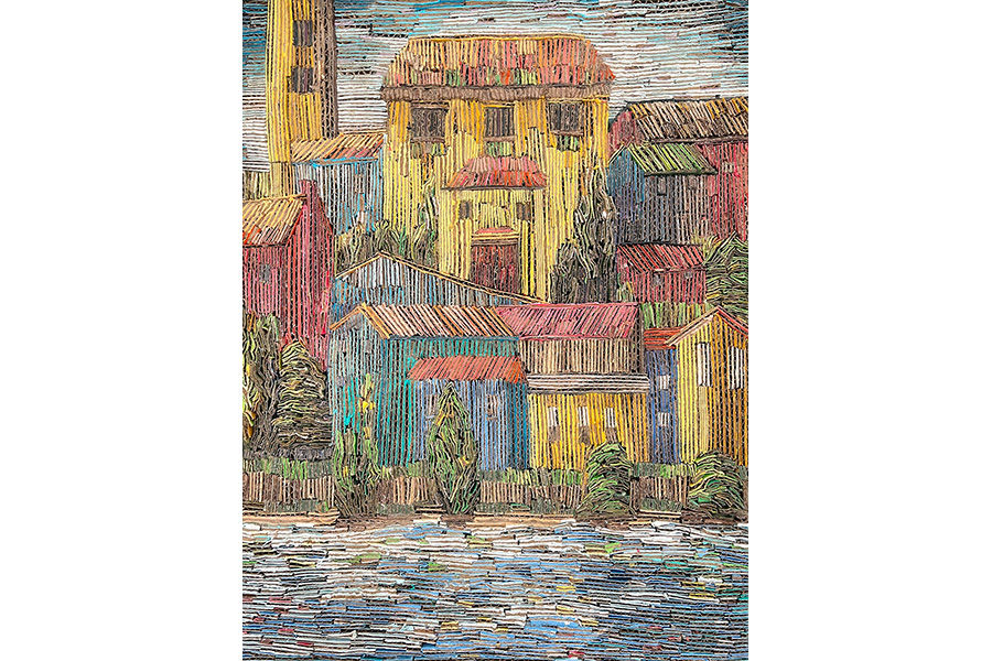 Faria_Italian Buildings_cardstock_18x14