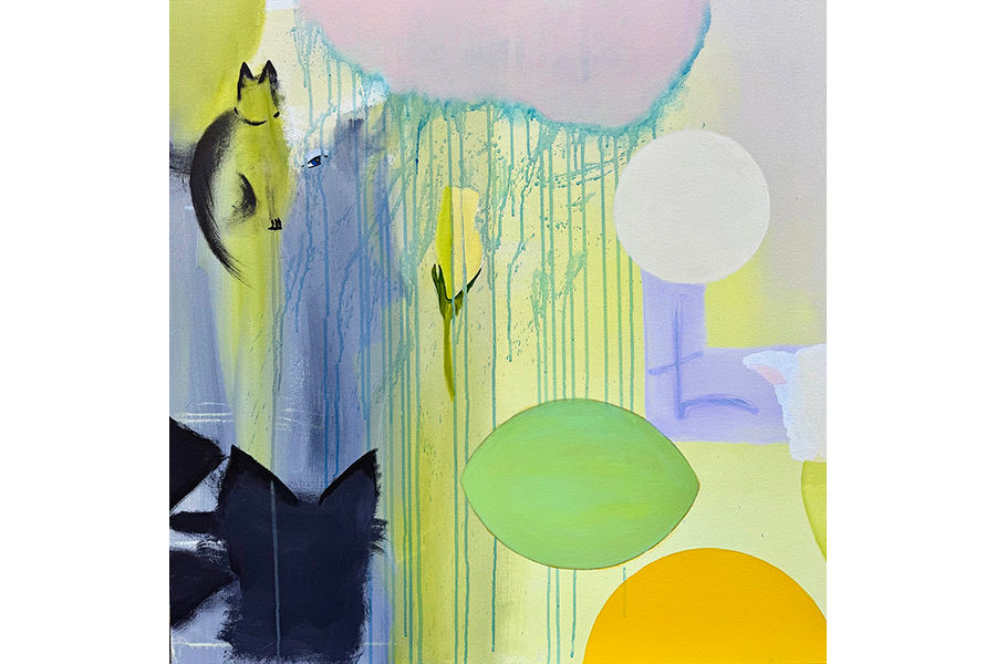 Smedvig_Float Forever in Moon Green Pool_acrylic_36x36