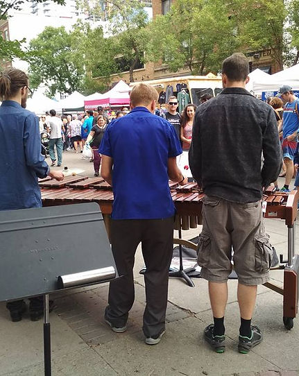 Performing at the City Centre Market, Edmonton