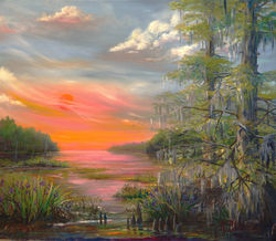 Dusk Over Cypress Waters
