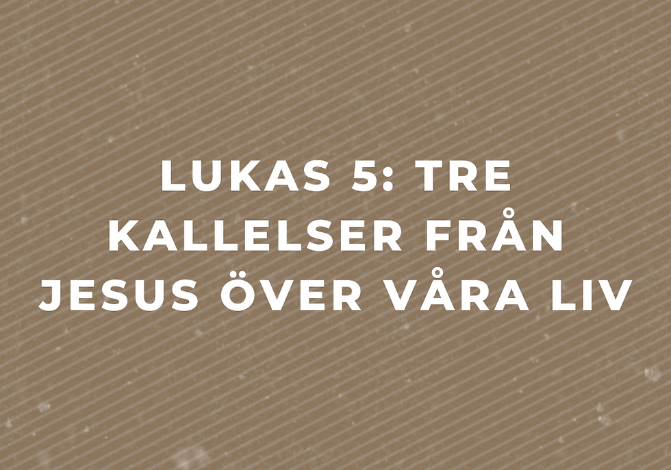 Swedish Luke 5 - 3 Calls of Jesus