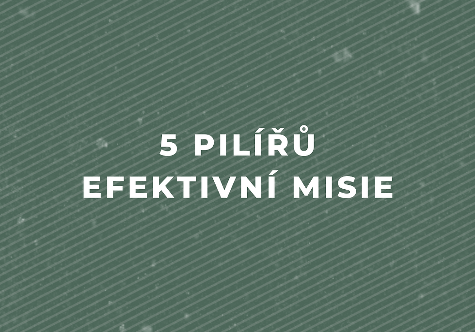 Czech 5 Essentials for Effective Mission