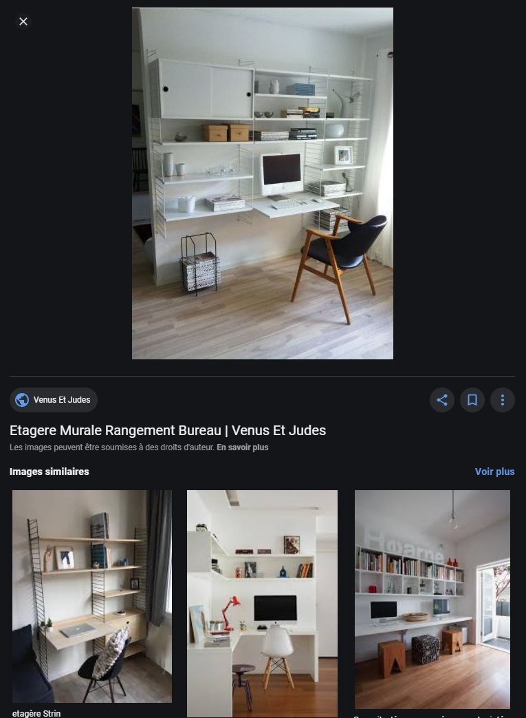 Un exemple à ne pas appliquer: Les étagères de bureau