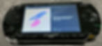 Black Sony PSP showing the TRAX play view, with cover art for Confusion by New Order