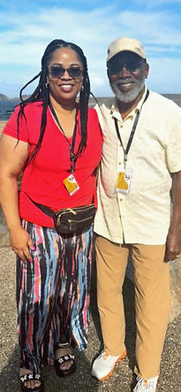 Cocoa City Council Candidate Angie Jones Smith & her dad, Ed Jones, founder of Cocoa Business Afro City Barbershop
