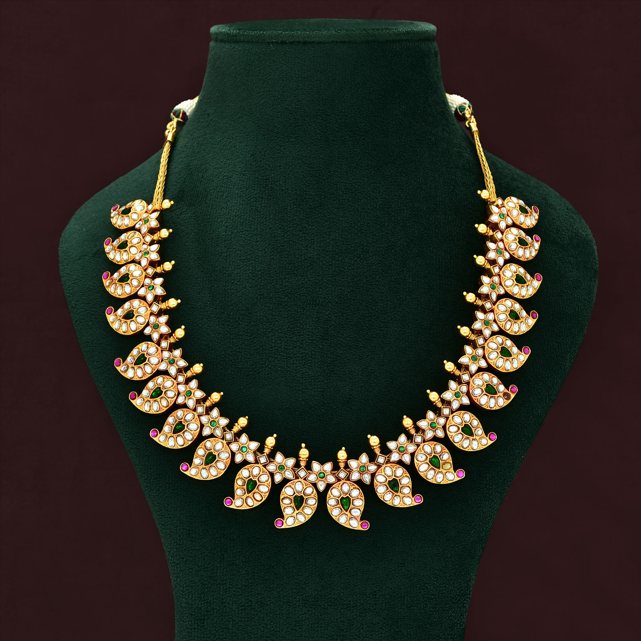 Designer Mango Kempu Necklace