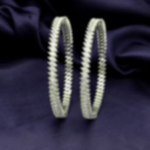 CZ Silver Bangles 110935