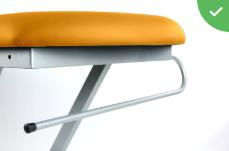 Miniatyrbilde: Behandlingsbenk 2-delt elektrisk 190x62cm (50-90 cm regulerbar)