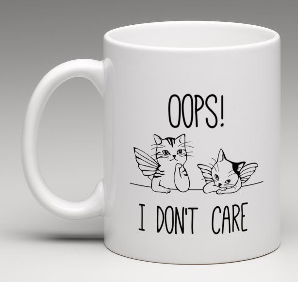 Oops! I Don't Care Mug