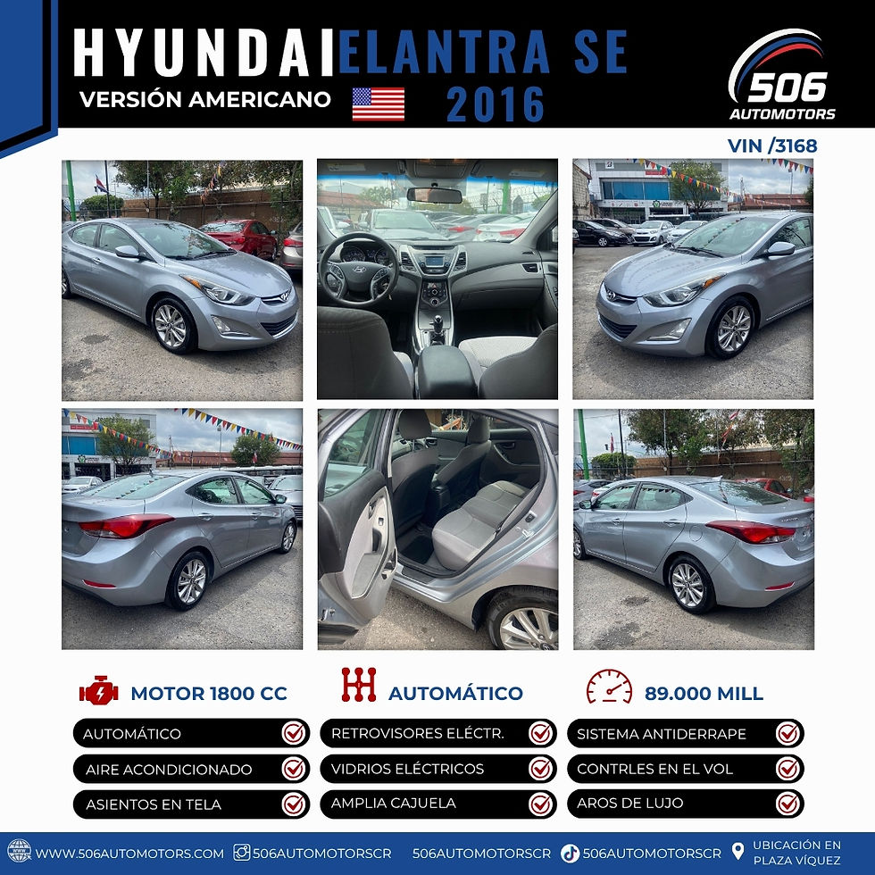 Miniatura: HYUNDAI ELANTRA SE 2016 / VIN 3168