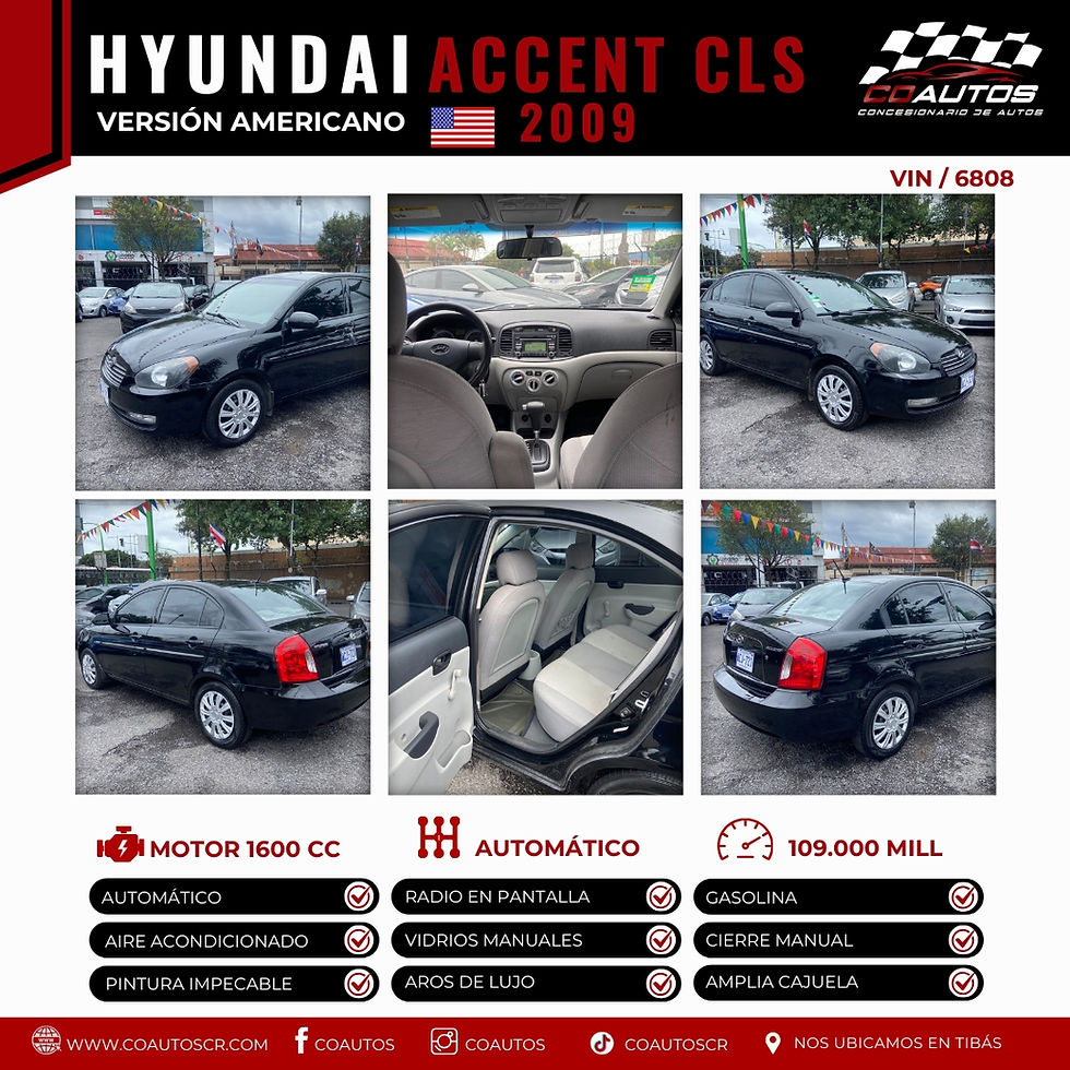 Thumbnail: HYUNDAI ACCENT CLS 2009 / VIN 6808