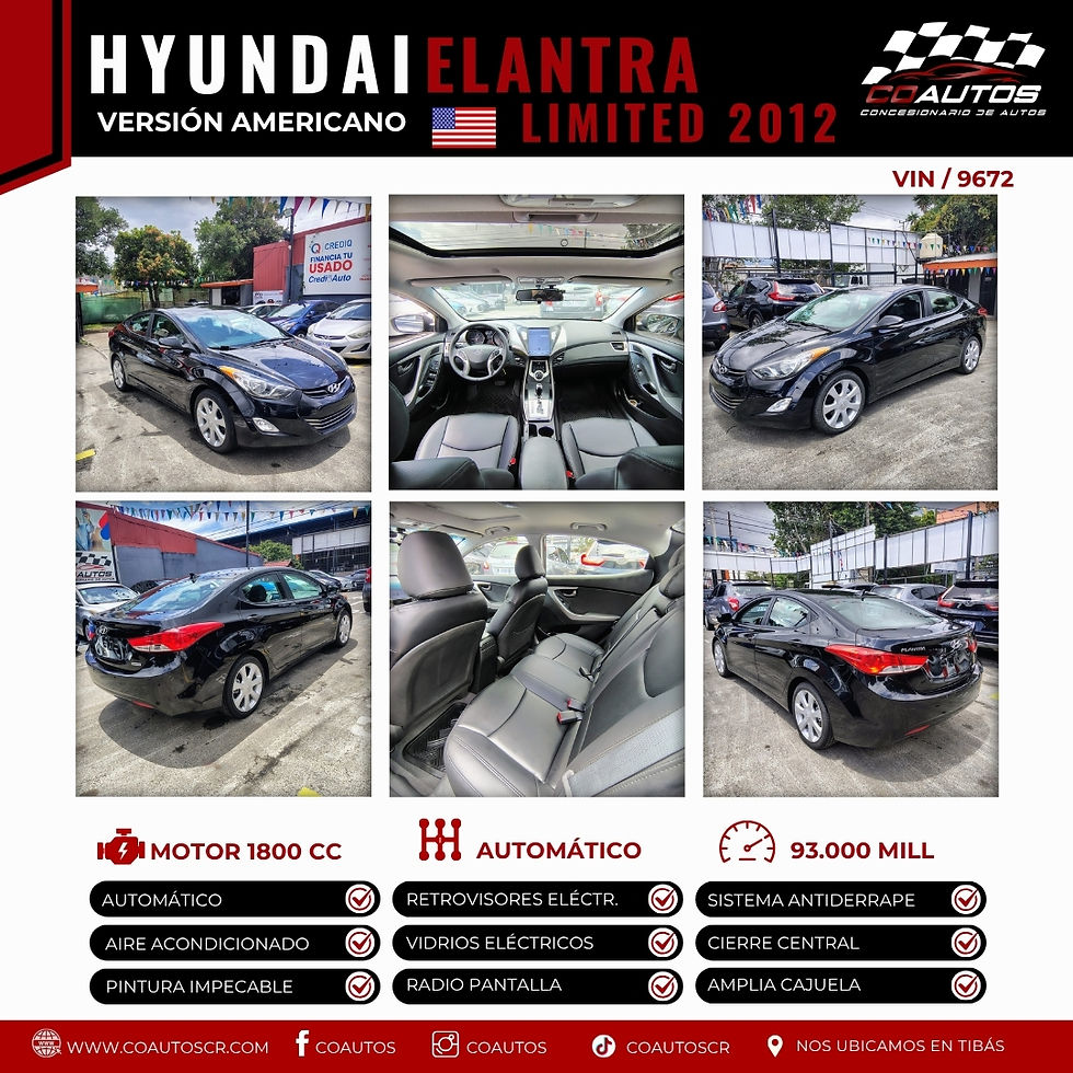 Thumbnail: HYUNDAIN ELANTRA LIMITED 2012 / VIN 9672