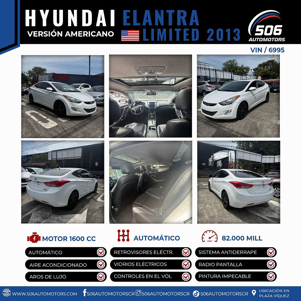 Miniatura: HYUNDAI ELANTRA LIMITED 2013 / VIN 6995