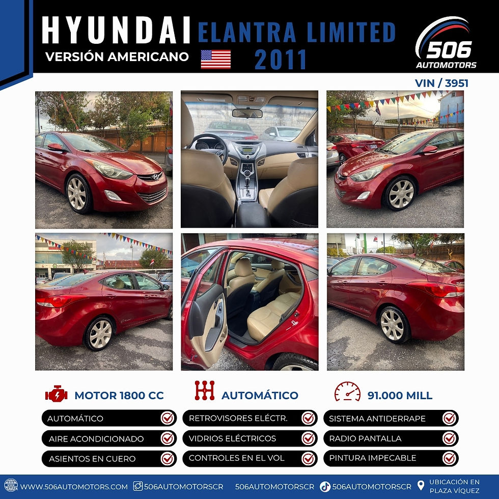 Miniatura: HYUNDAI ELANTRA LIMITED 2011 / VIN 3951