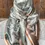 Thumbnail: Seafoam & Cream Wild Rag / Scarf – Paisley with Tan & Rust Trim 35” x 35”