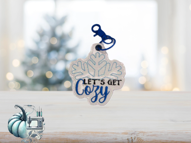 Let's Get Cozy Key Fob