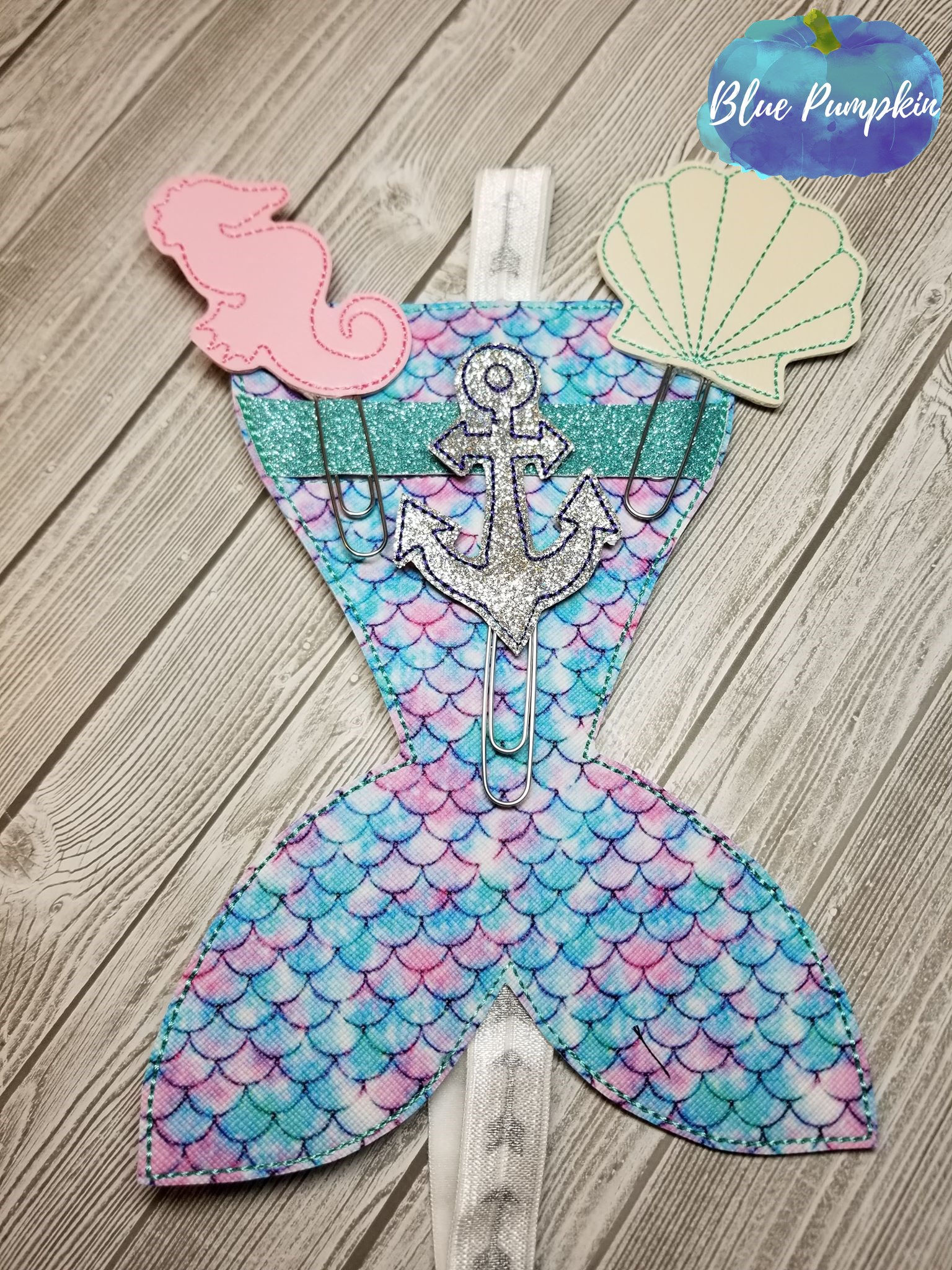 Mermaid Planner Band and Paper Clip Toppers SET