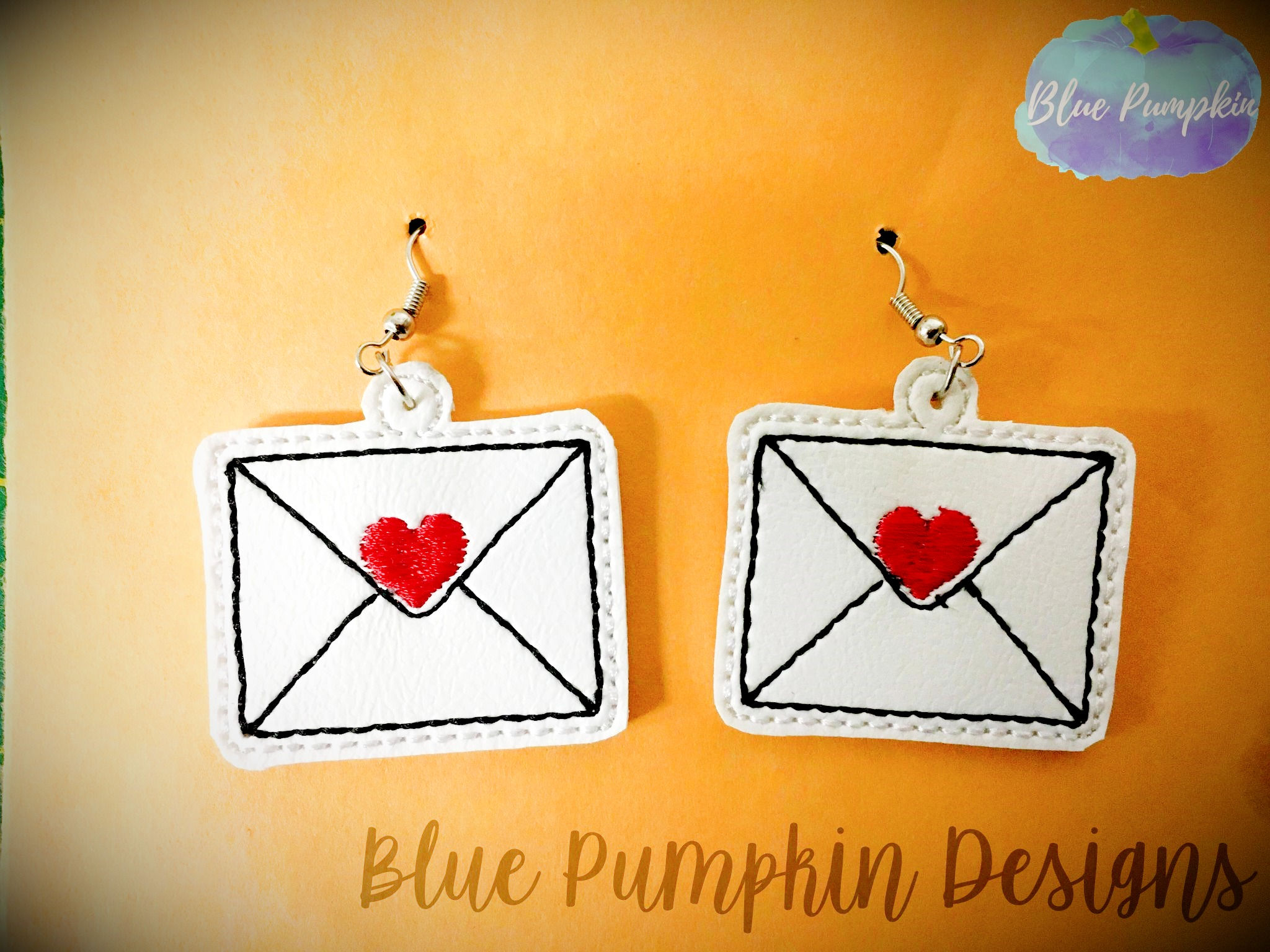 Sealed Envelope w Heart Earrings