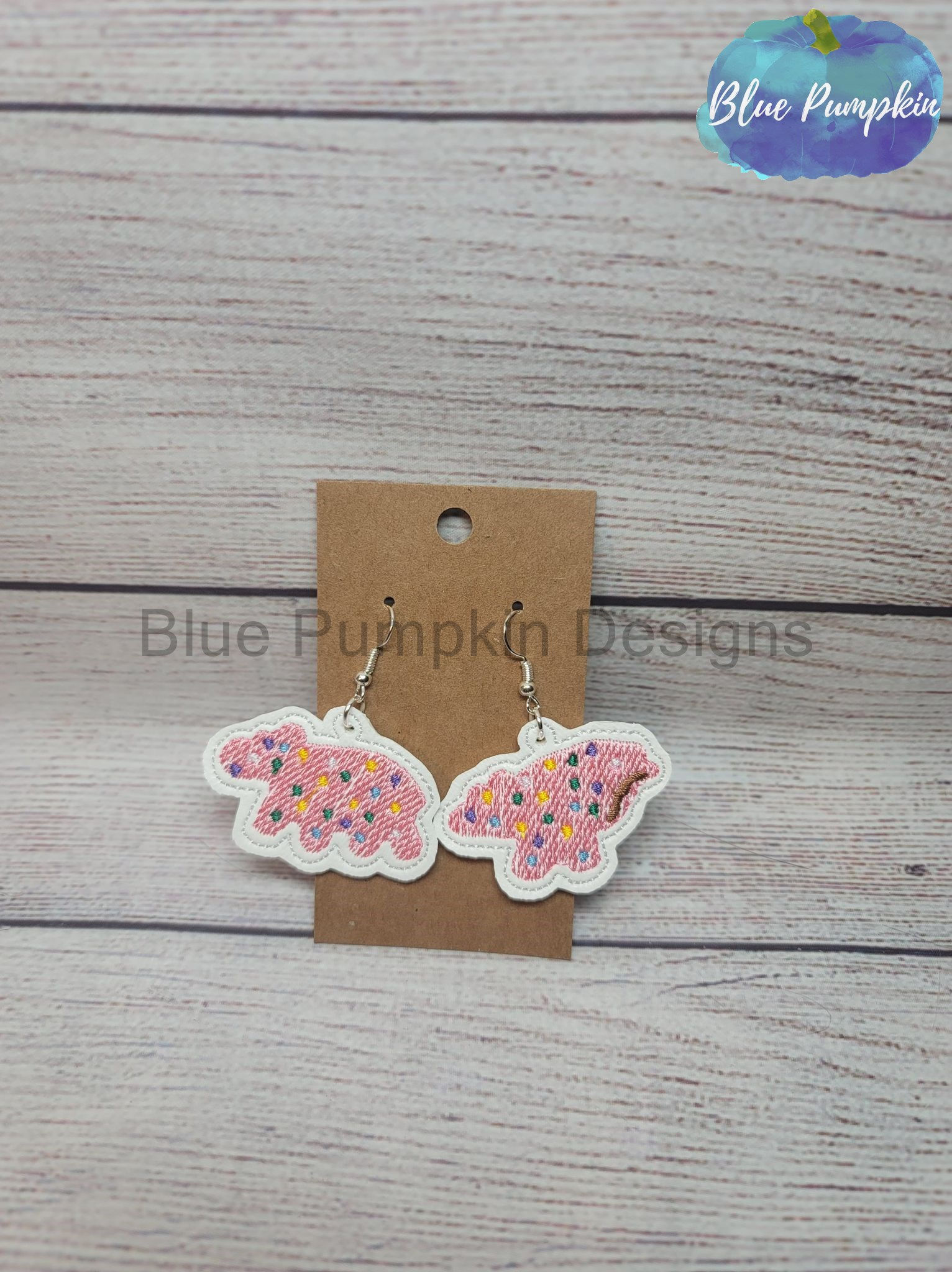 Animal Cookie with Bite Earrings