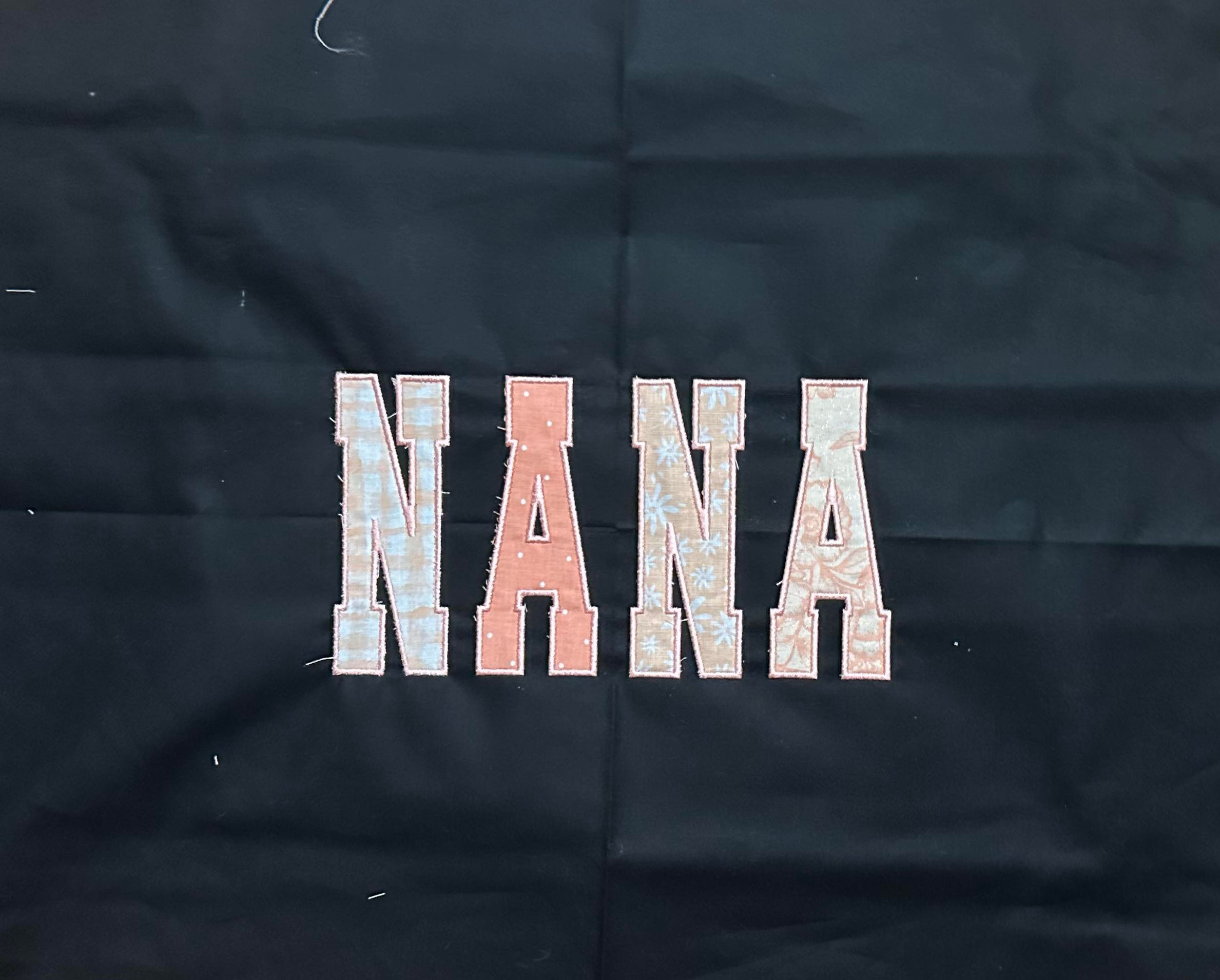 NANA Applique 2 Sizes Design