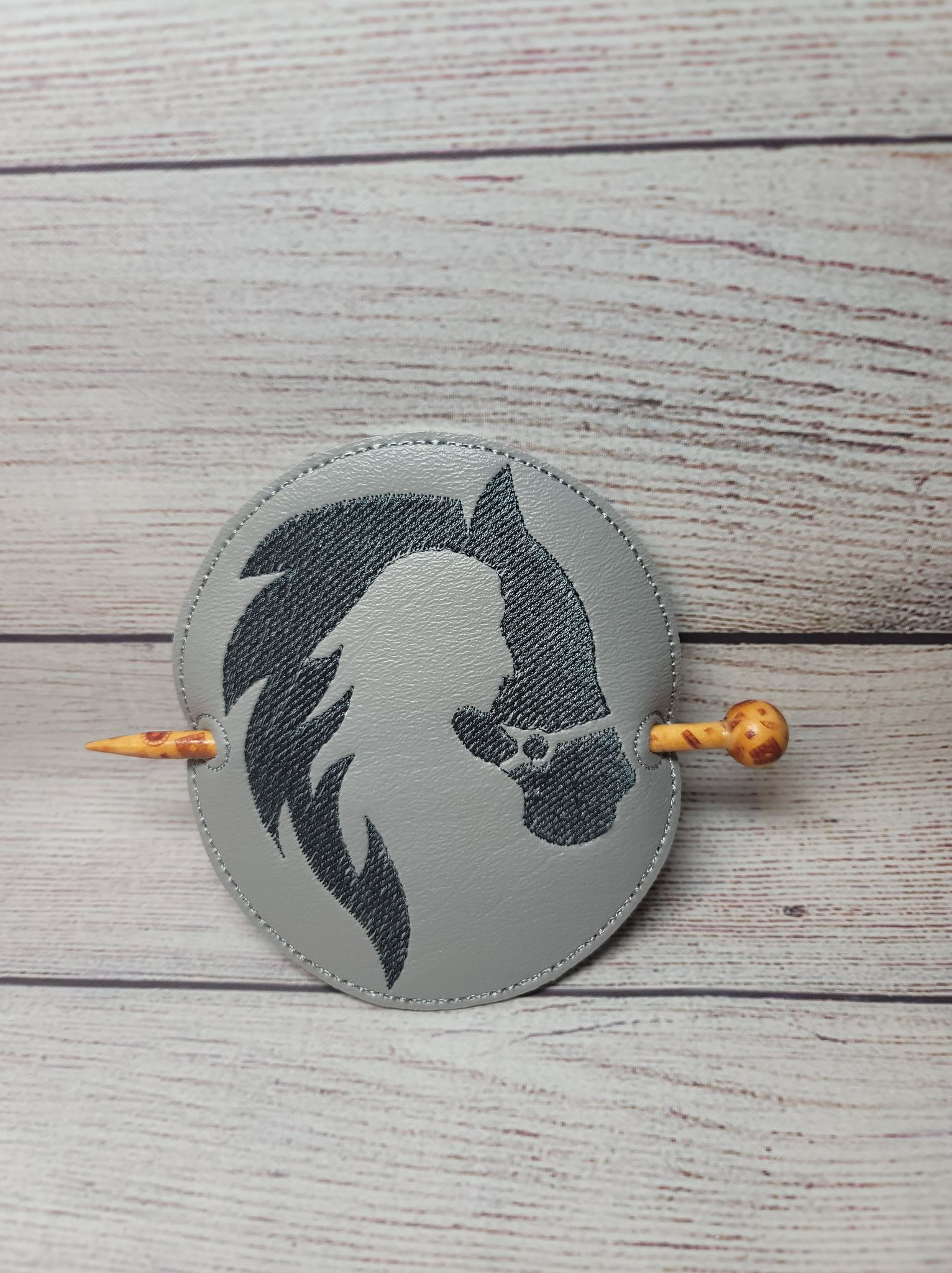 Horse Silhouette Hair Bun Holder.