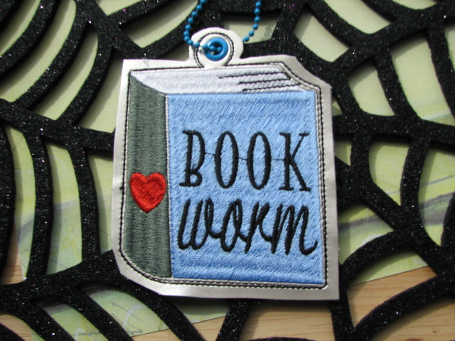 Book Worm Key Fob