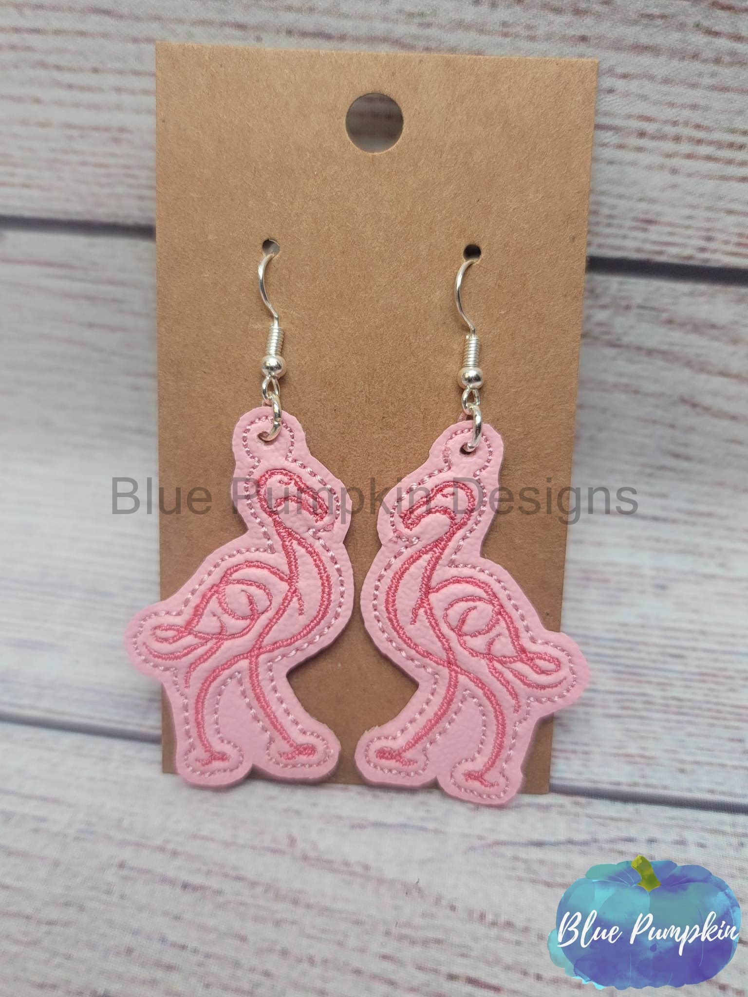 Flamingo Swirl Earrings