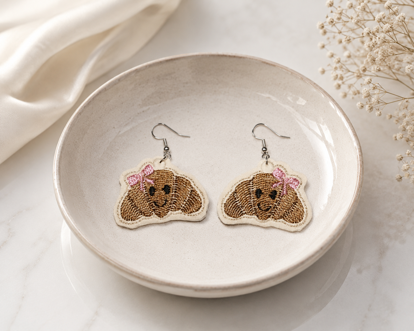 Girl Croissant Earrings