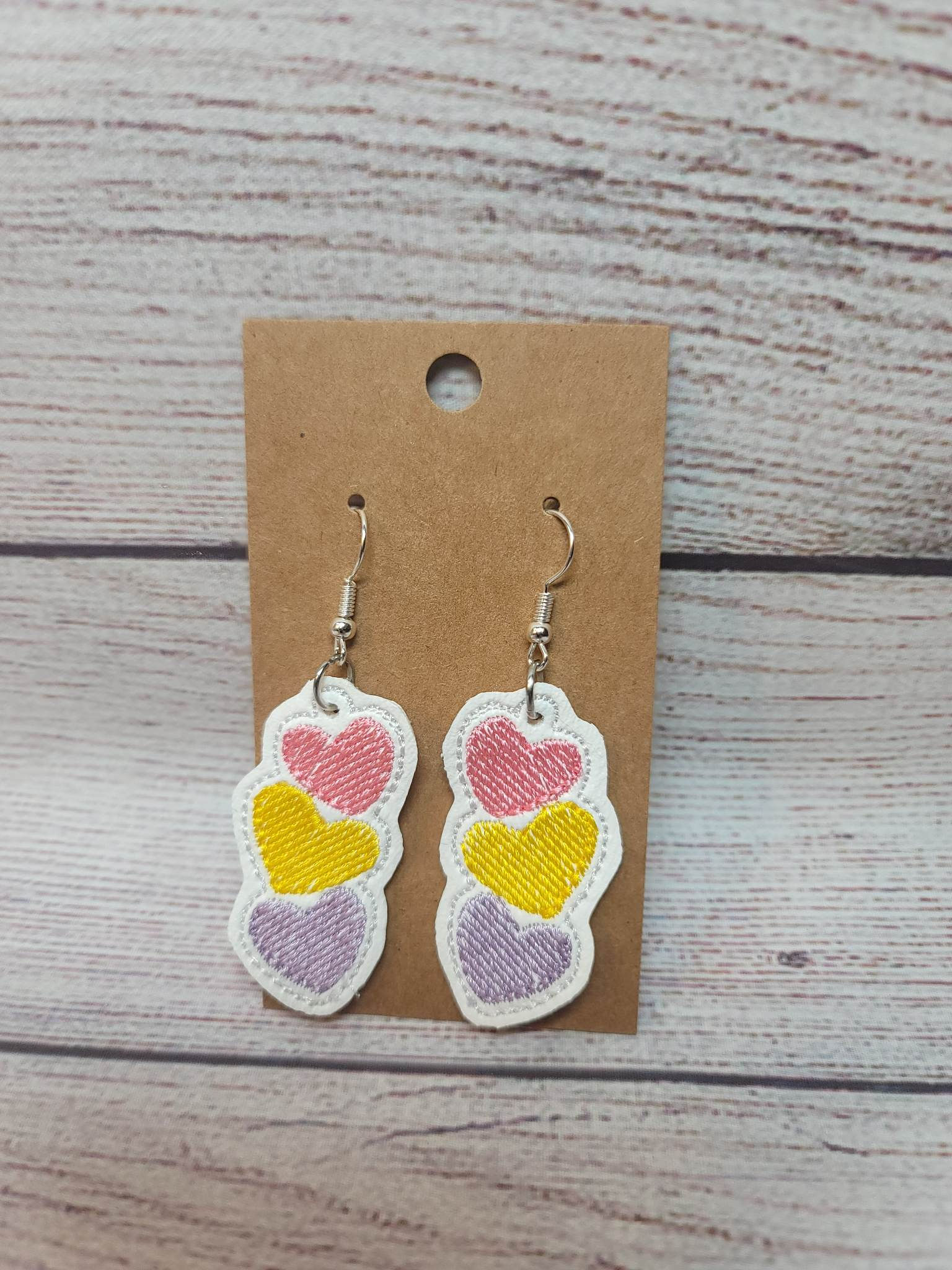 Convo Heart Dangle Earrings
