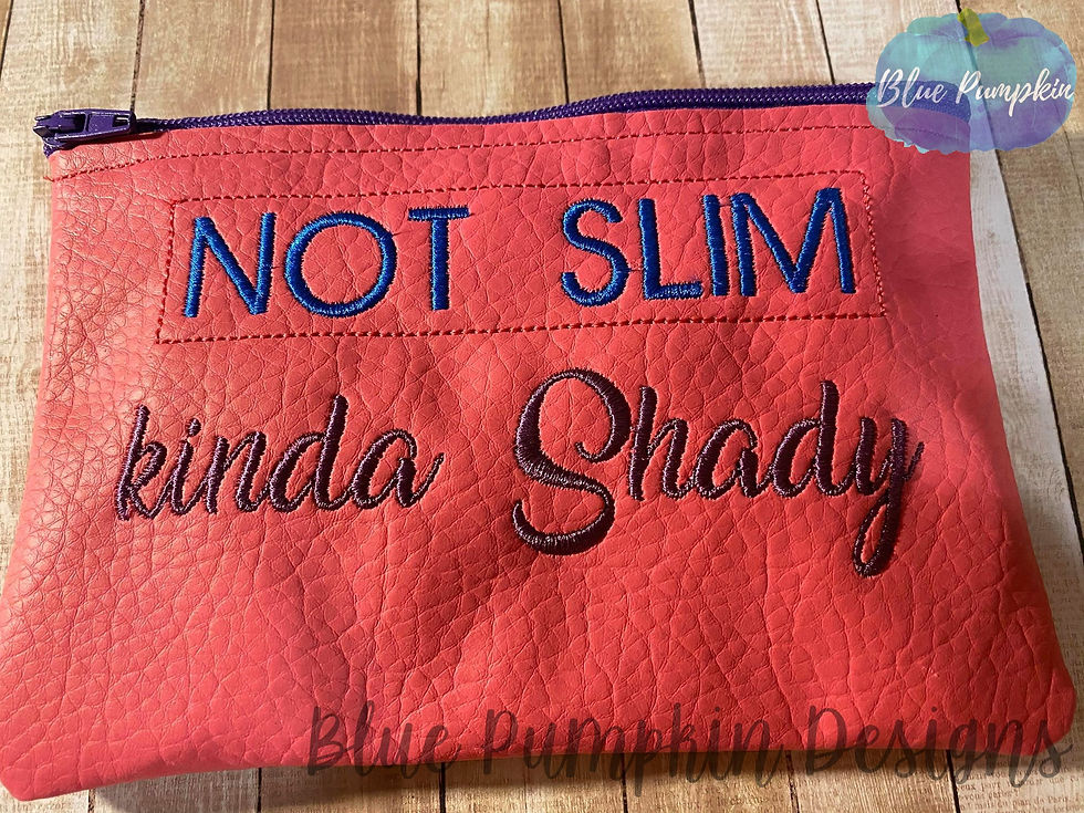 Thumbnail: Not Slim Kinda Shady 4x4 5x7 ITH Bag Design