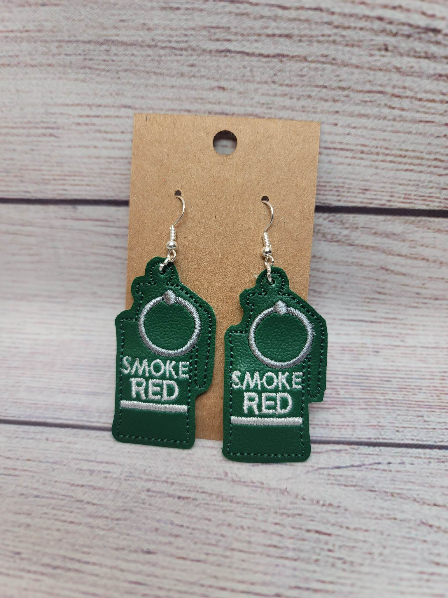 Smoke Red Earrings
