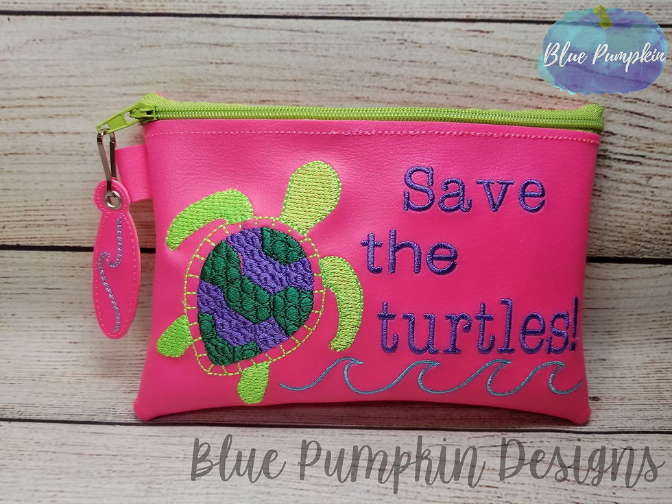Save the turtles ITH Bag Design
