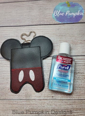 Mouse w Pants 2oz Sani Bottle Holder