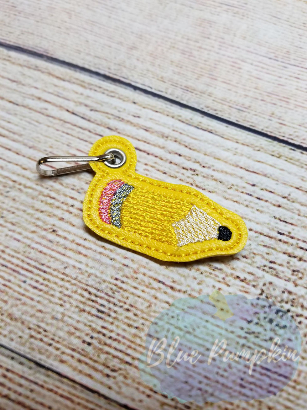 Thumbnail: Pencil Design ITH Zipper Bag Design