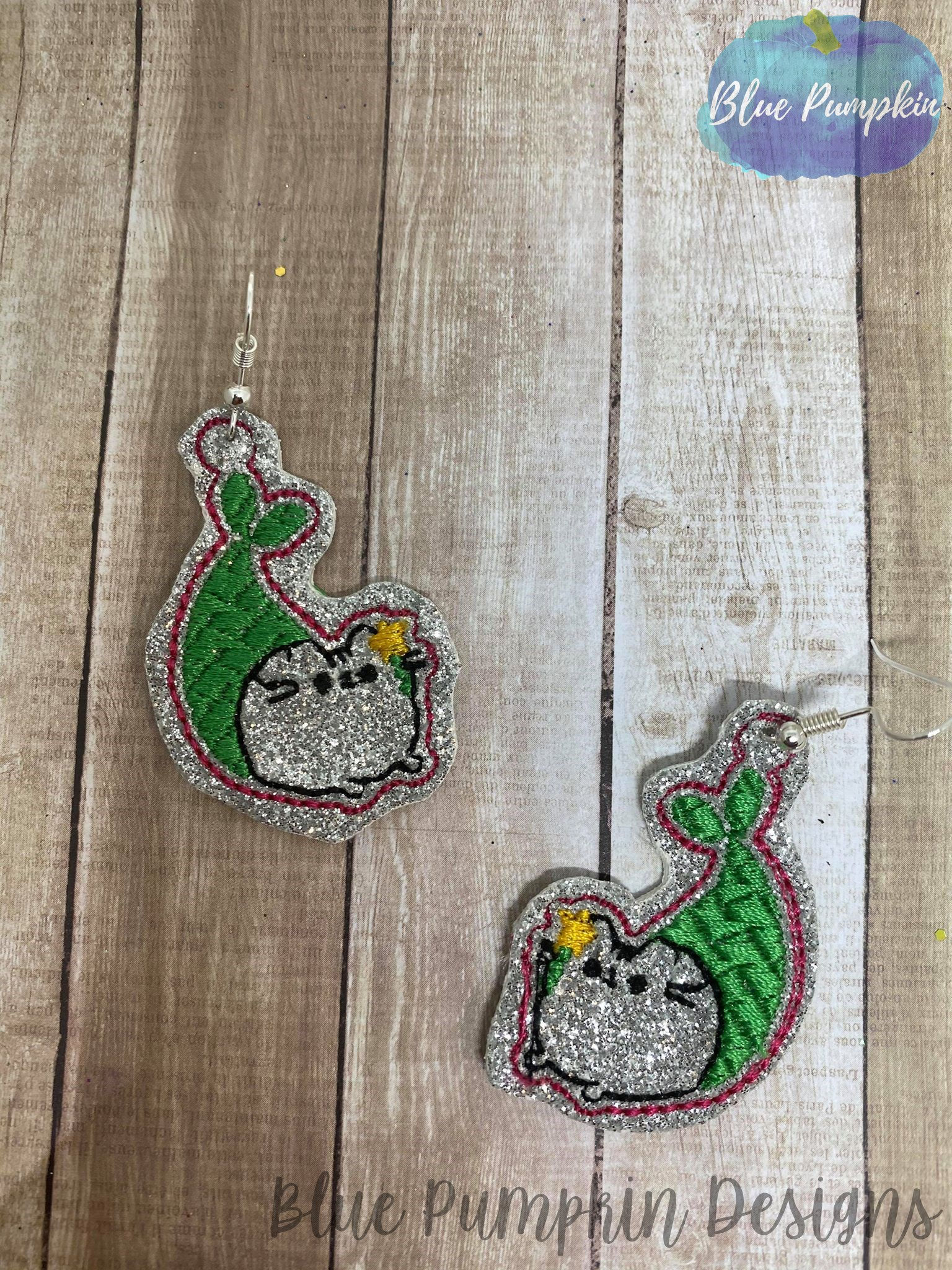 Mer Cat Earrings