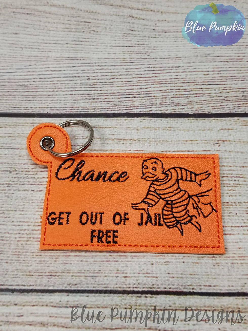 Get out of Jail Eyelet Key Fob