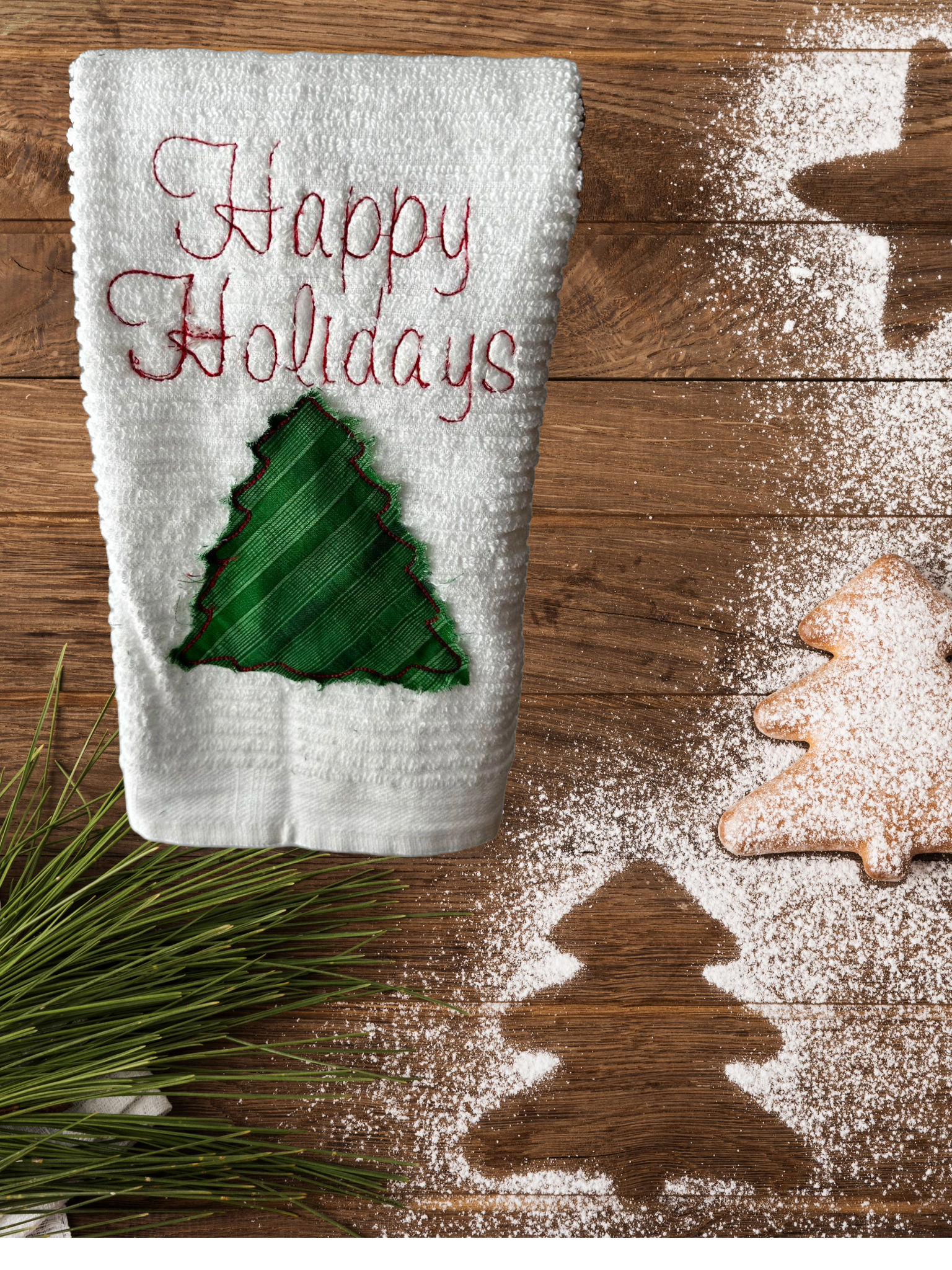 Happy Holidays Shabby Applique Design