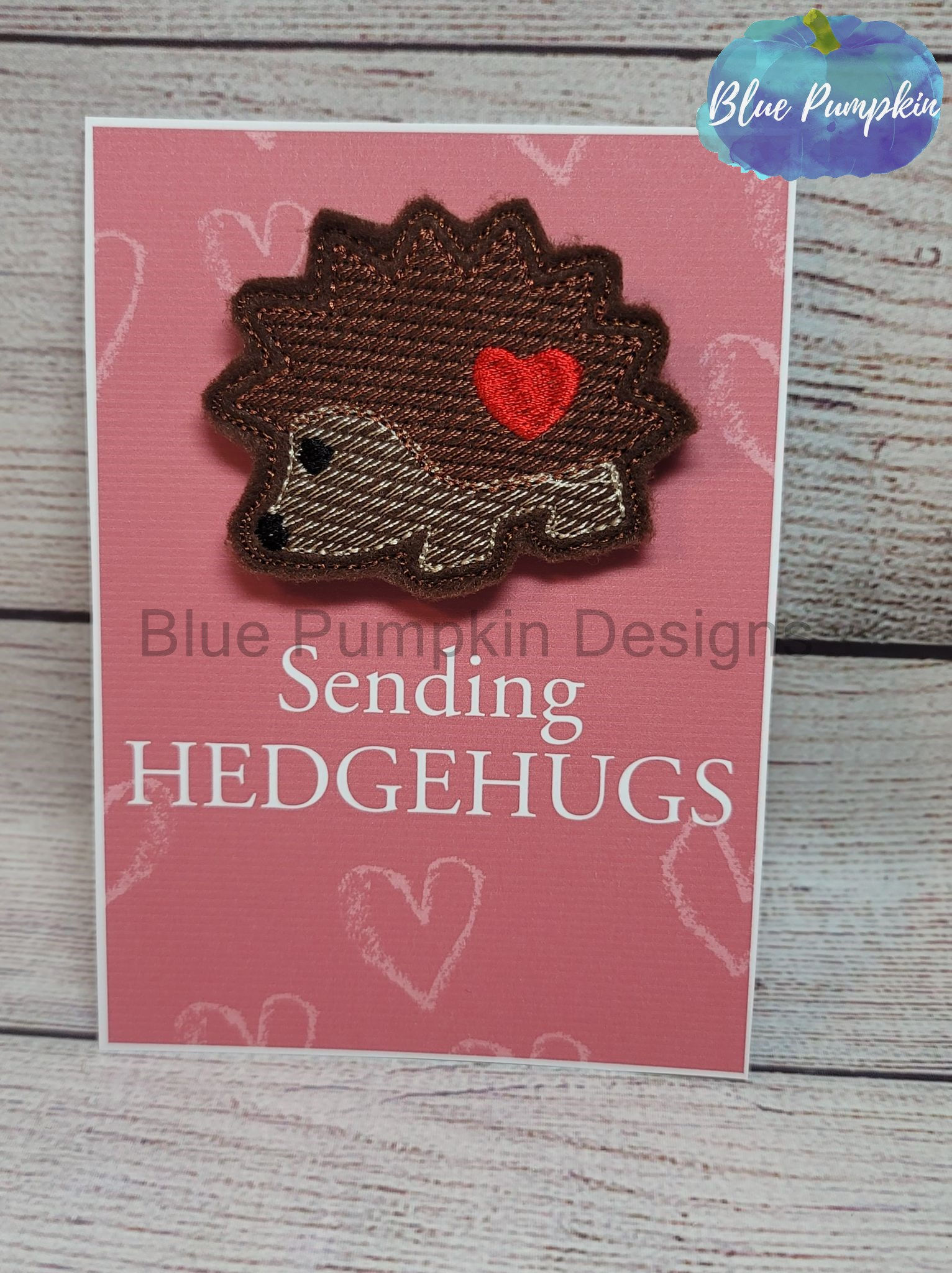 Hedge Hug Feltie Design