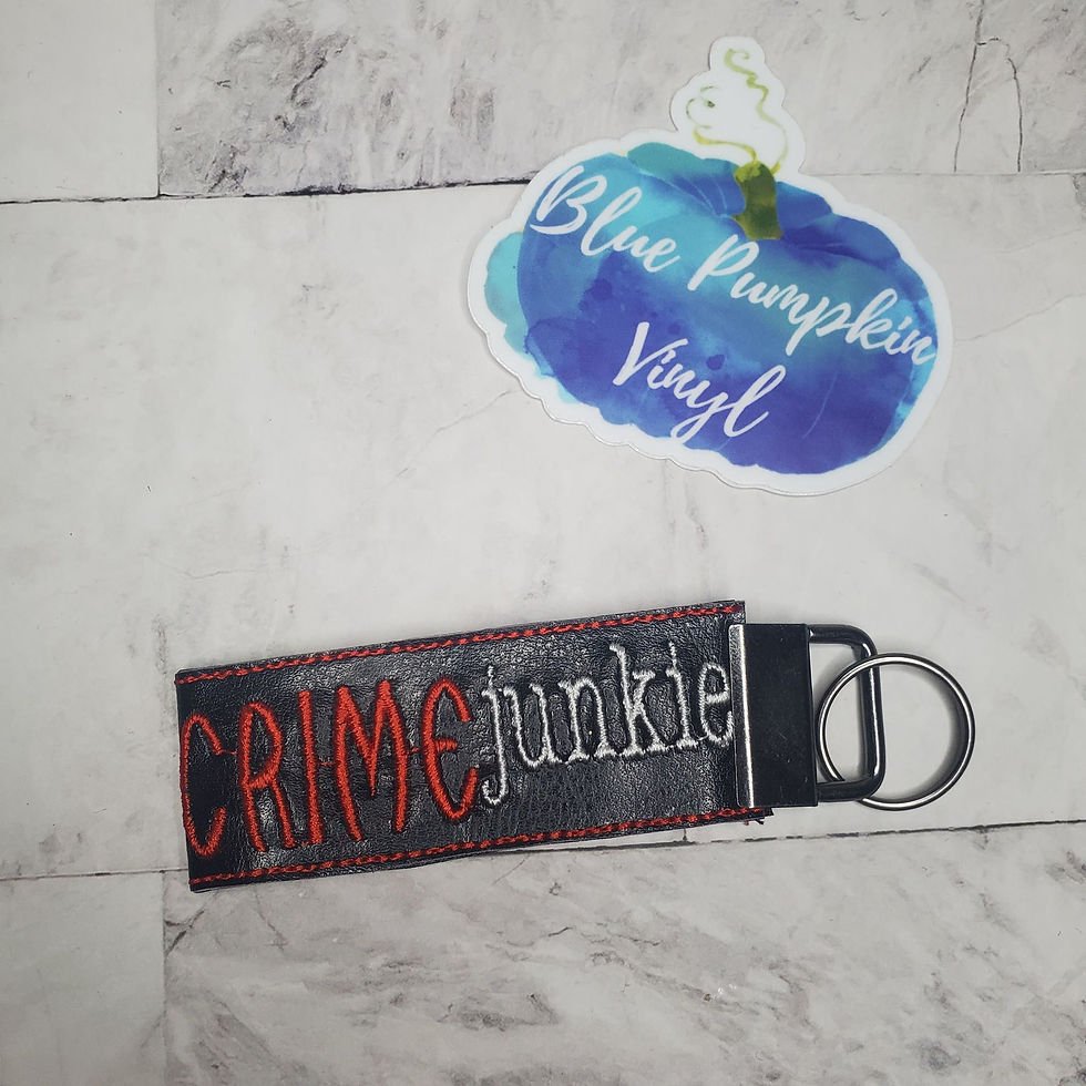 Crime Junkie Vinyl Wristlet Key Fob 5x7