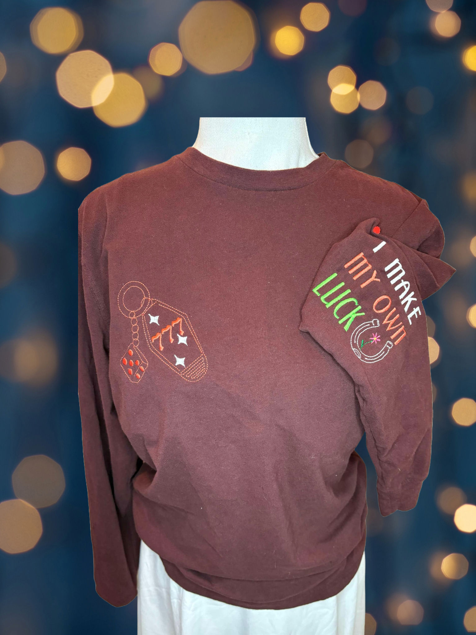 Make My Own Luck Two Part Sweatshirt Design